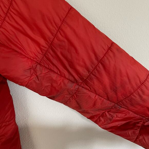 Ibex Wool Aire Orange Red Merino Wool Loft Puffer Jacket - Picture 8 of 11